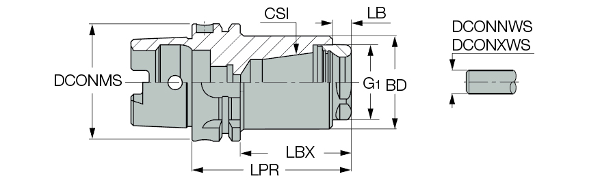HSK A63 ER32 SHORT