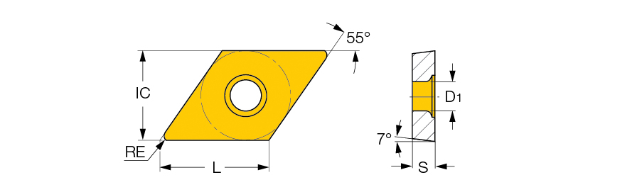 DCMT 11T312-SM IC520N